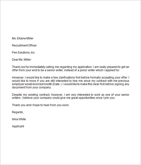 job offer clarification letter1