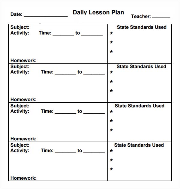 sample kindergarten lesson plans