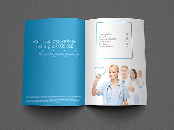 medical brochure template
