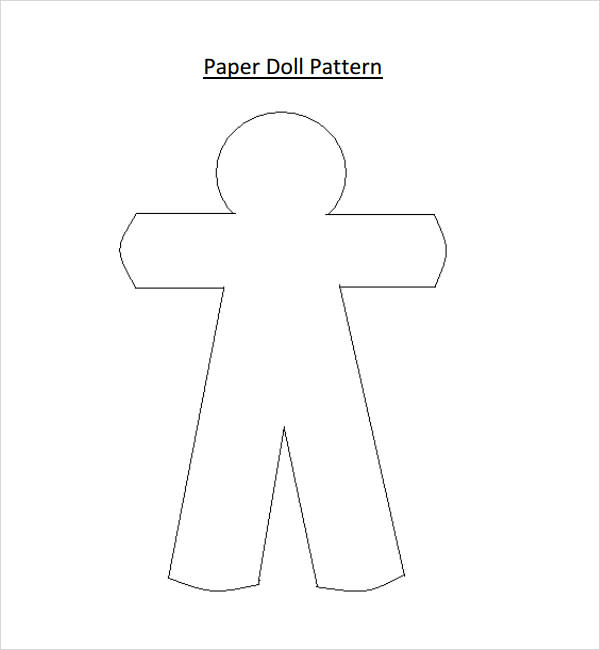 paper doll pattern