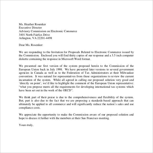 proposal introduction letter