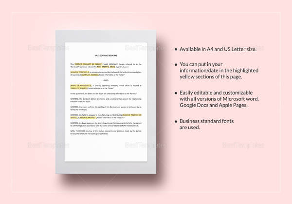 sales contract template2