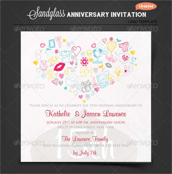 FREE 16 Sample  Amazing Anniversary  Invitation  Templates 