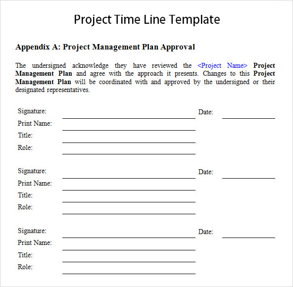 sample project timeline template word1