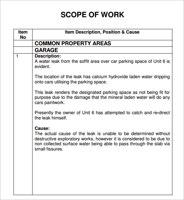 Scope Of Work Construction Template from images.sampletemplates.com