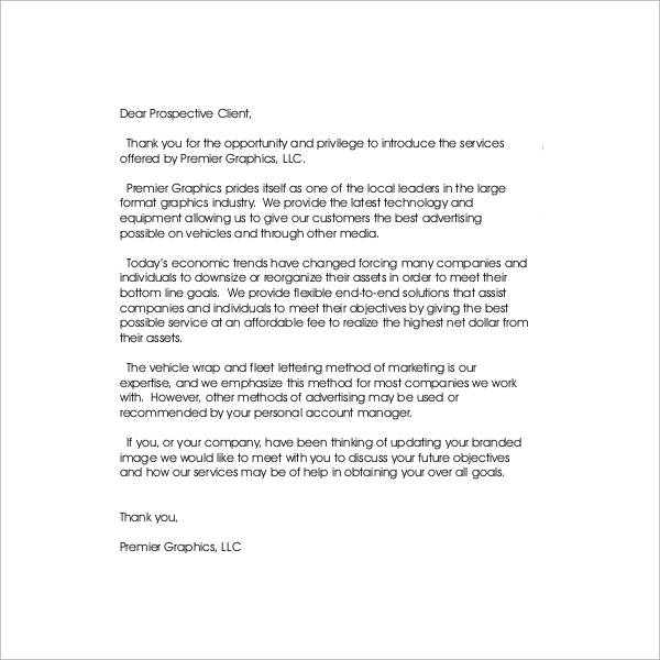 Interior Design Introductory Letter For Prospective