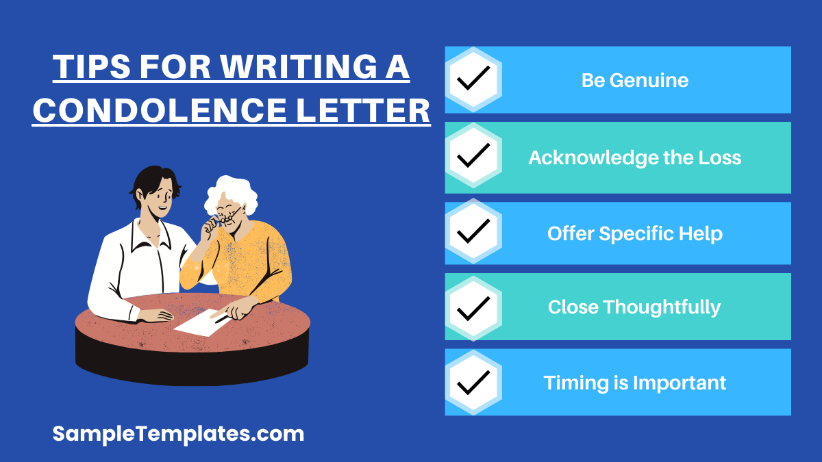 tips for writing a condolence letter