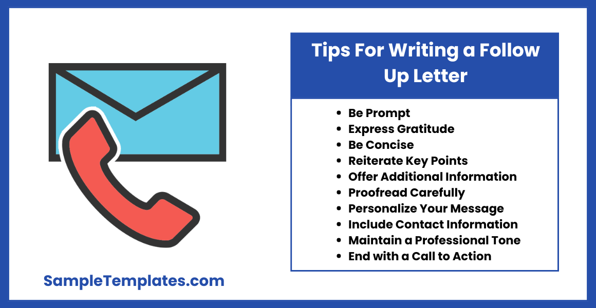 tips for writing a follow up letter