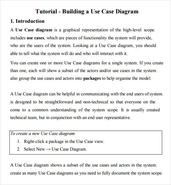 use case tutorial