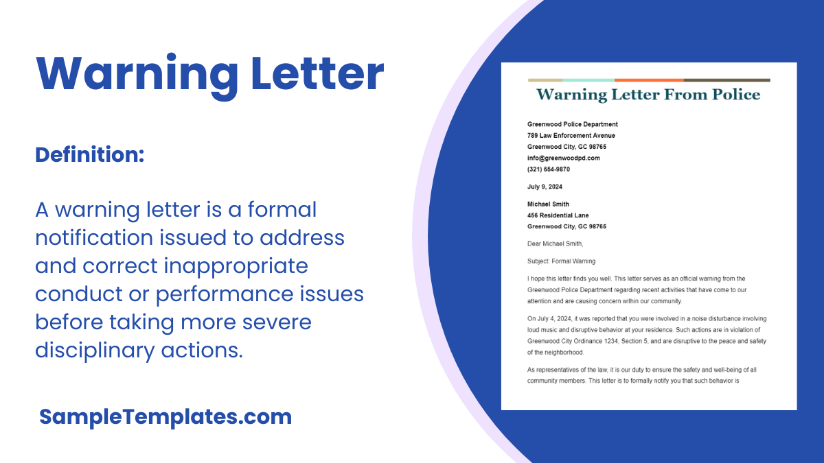 Warning Letter