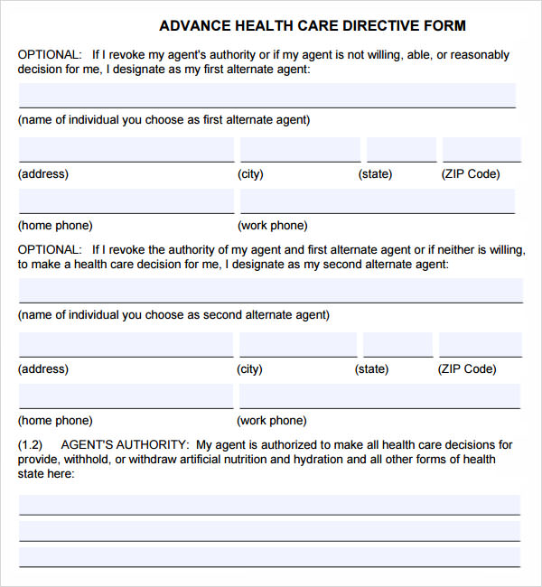 advance directive template