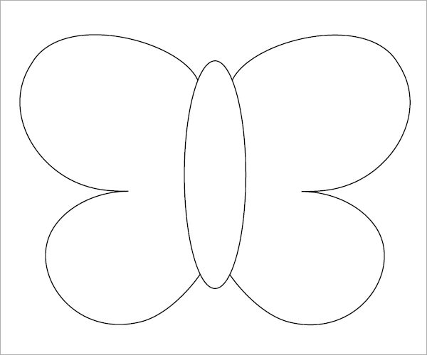 butterfly template for preschool