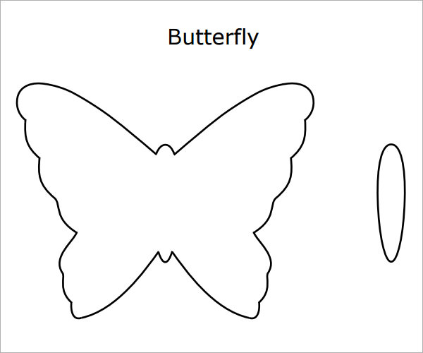 Large Butterfly Template Pdf