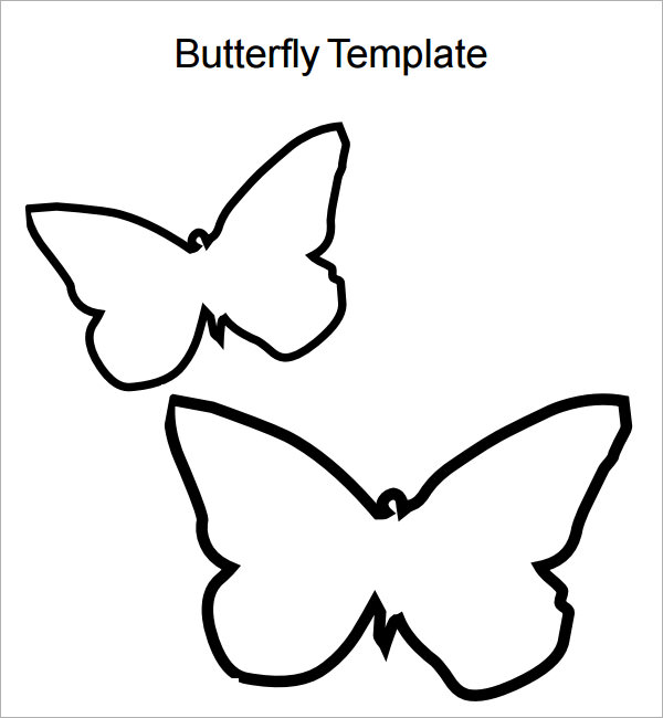 butterfly outline template