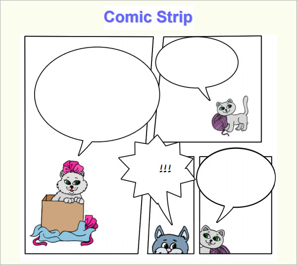 simple comic strips for students