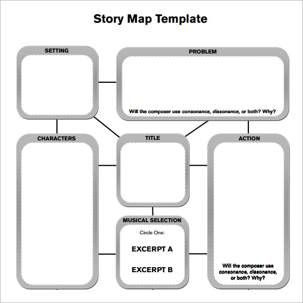 8 Sample Story Map Templates To Download Sample Templates   Short Story Map Template 