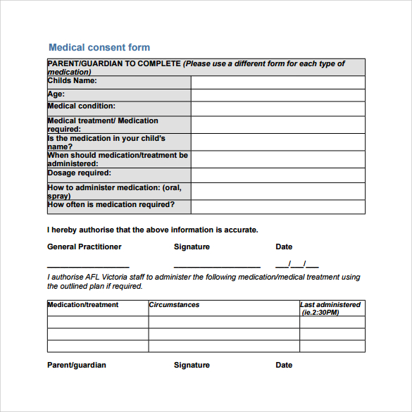 medical consent form pdf