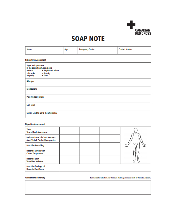 soap note template