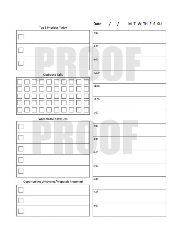 cold call tracking sheet download