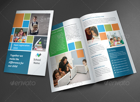 school brochure template photoshop