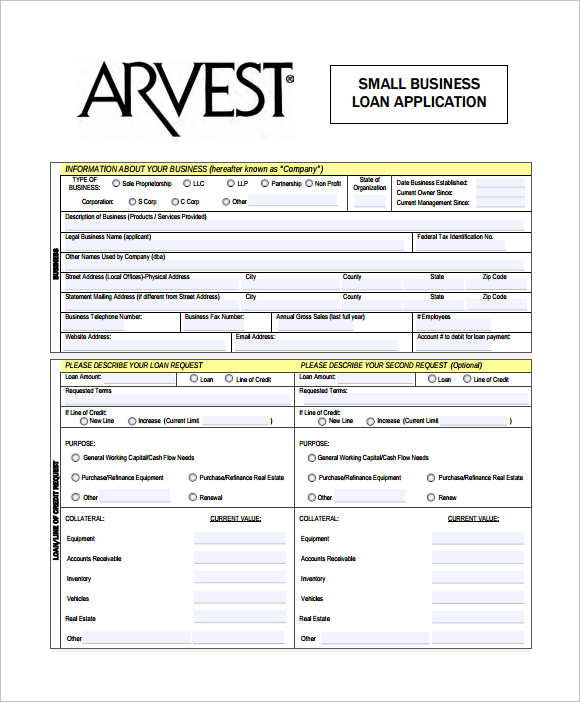 8-business-application-forms-sample-templates