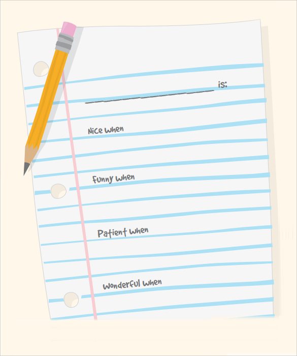 free 9 sample notebook paper templates in pdf