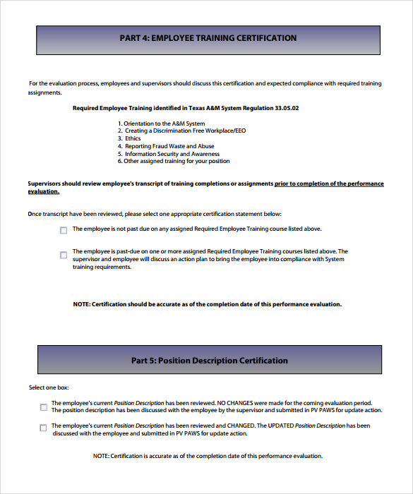 FREE 6  Supervisor Evaluation Samples in PDF