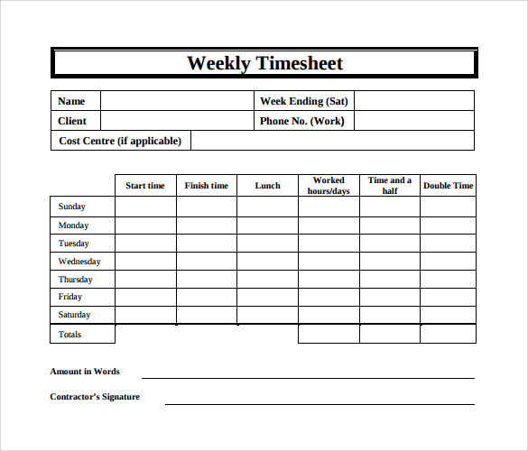 Weekly Timecard Template from images.sampletemplates.com