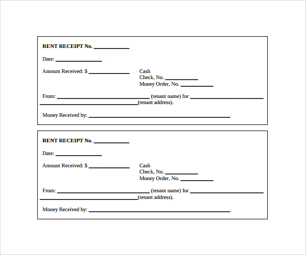 26 receipt templates sample templates