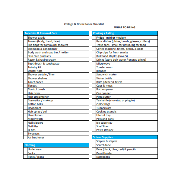 free-13-sample-dorm-room-checklist-templates-in-google-docs-ms-word-pages-pdf