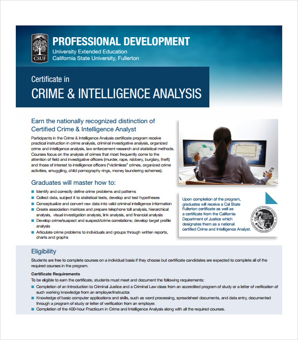 bcit crime and intelligence analysis certificate