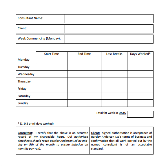 daily timesheet template1