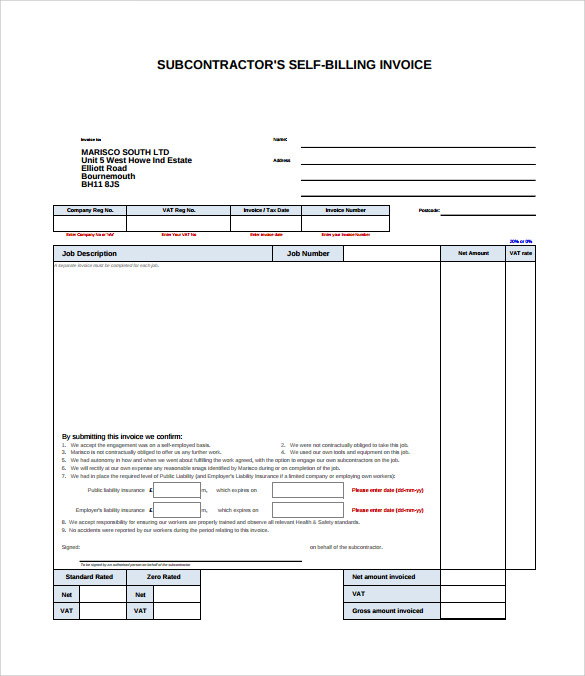 form online invoice 13  Sample Billing Samples  Templates Invoice