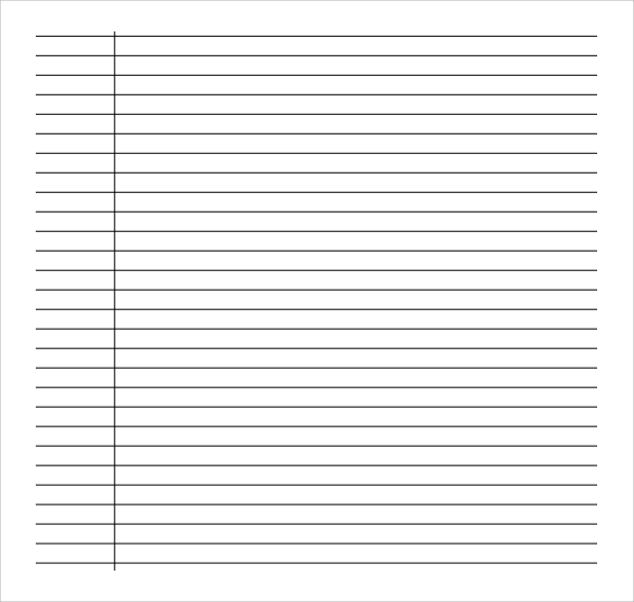 Free 10 Sample College Ruled Paper Templates In Pdf Ms Word 4116