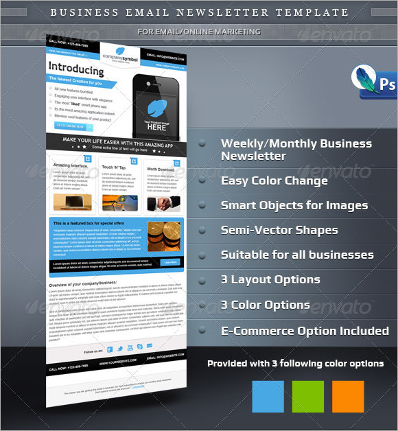 business email newsletter template1