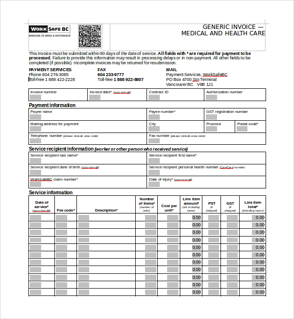 19-medical-receipt-templates-sample-templates