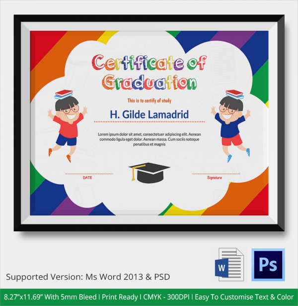  Graduation Certificate Wording Samples Master Of Template Document
