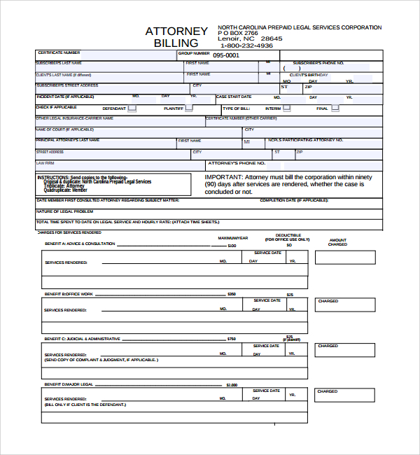 sample attorney timesheet