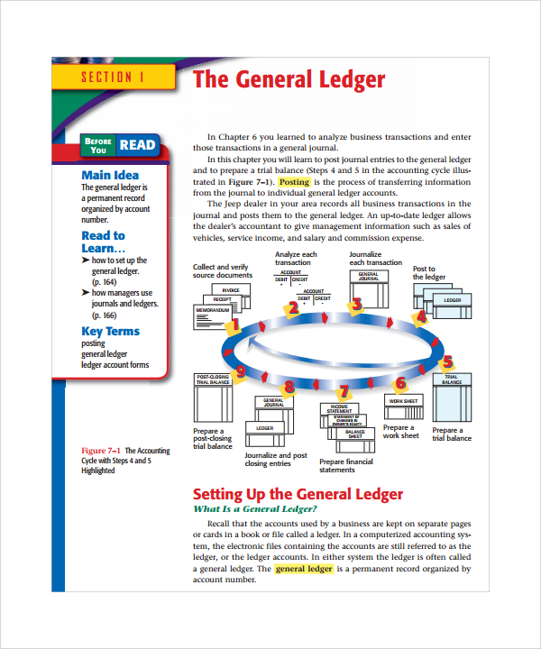 example of general ledger paper