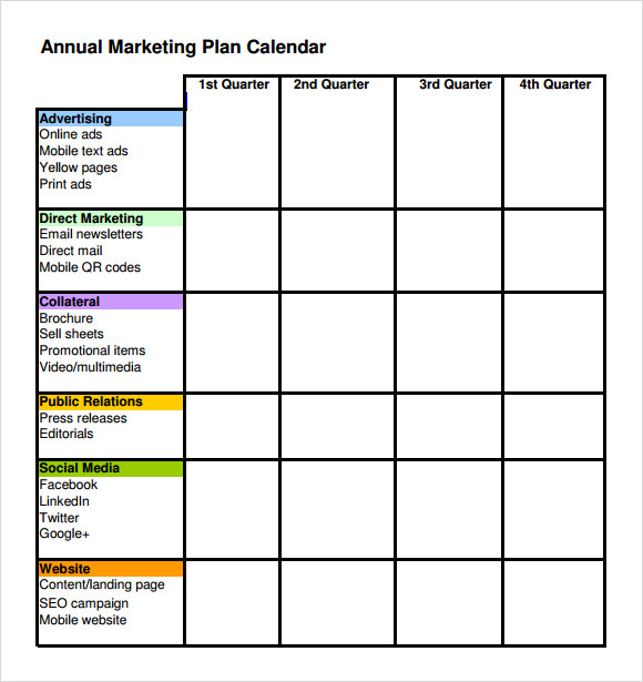 FREE 6+ Marketing Schedule Templates in Google Docs MS Word Pages PDF