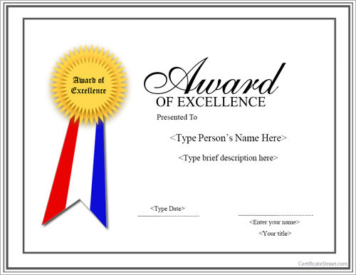 sample award certificate Sample FREE  13 in   Certificates   PDF PSD Word