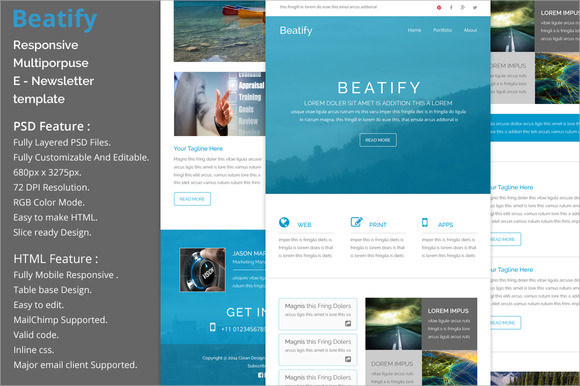 beatify responsive email template