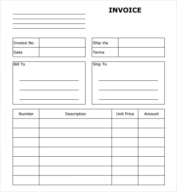billing invoice template free