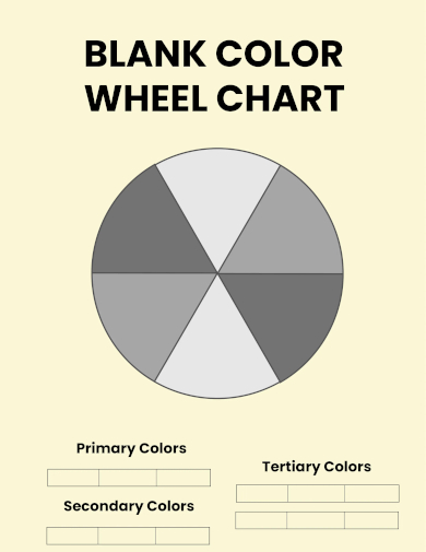 blank color wheel chart template