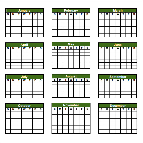 FREE 12 Sample Yearly Calendar Templates In Google Docs MS Word Pages PDF