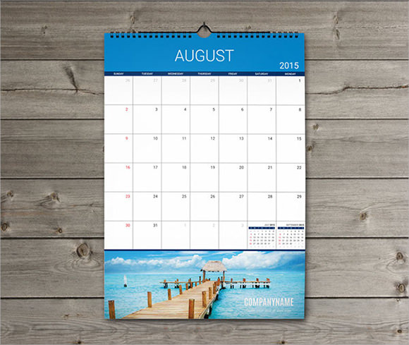 free 4 sample printable calendar templates in psd pdf