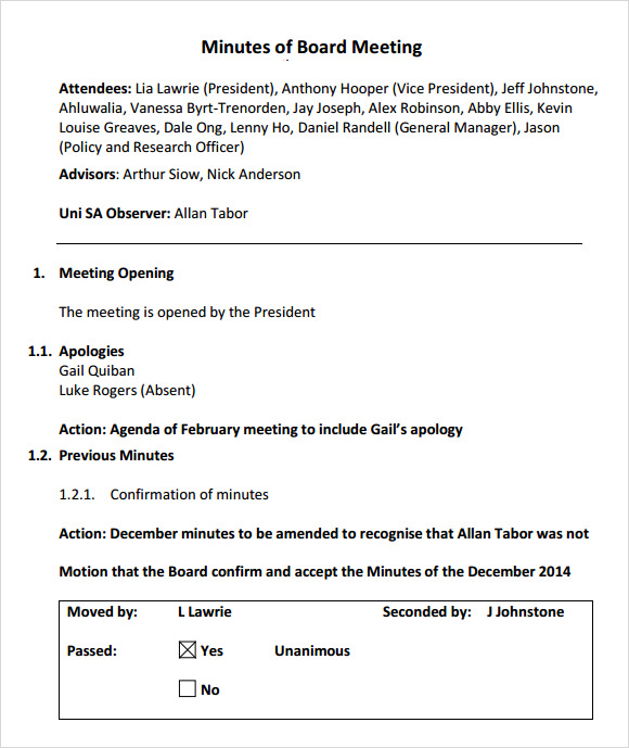 Hoa Meeting Agenda Template PDF Template