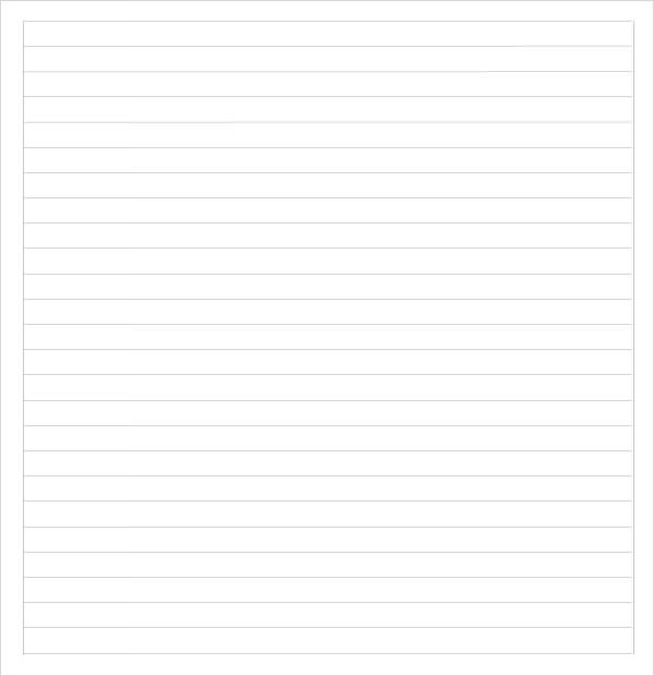 FREE 10+ Sample College Ruled Paper Templates in PDF MS Word