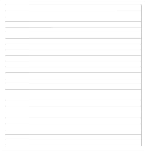 FREE 10 Sample College Ruled Paper Templates In PDF MS Word
