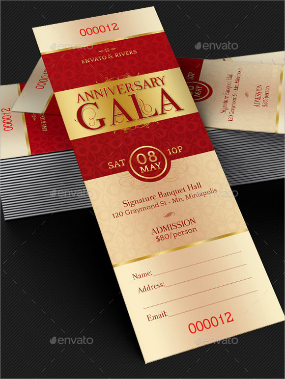 FREE 27+ Sample Ticket Invitation Templates in AI InDesign MS Word